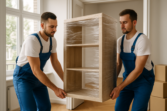 Beiladung Mülheim – professionelle Möbelträger beim Verladen